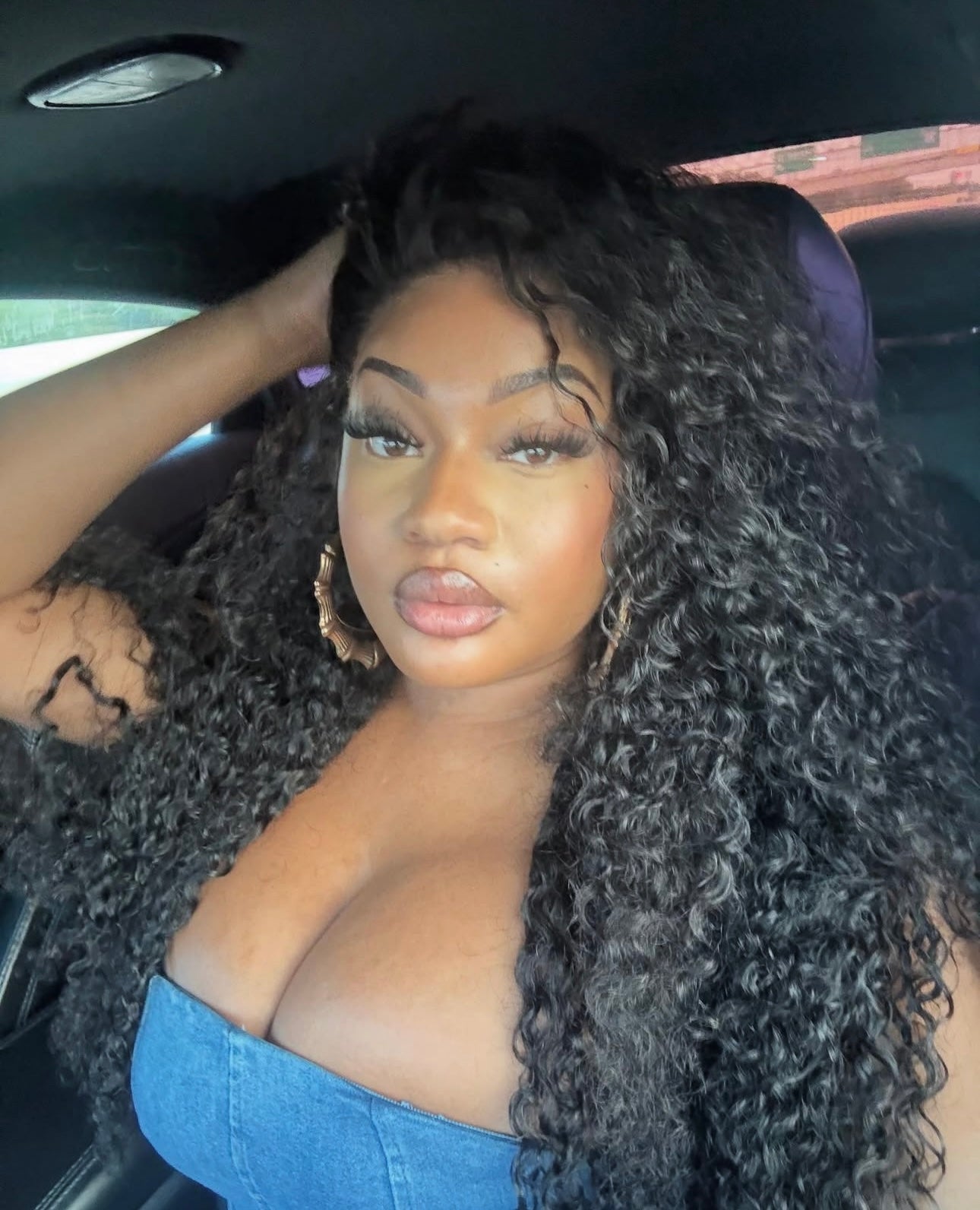 Exotic Curly Wig Transparent Lace