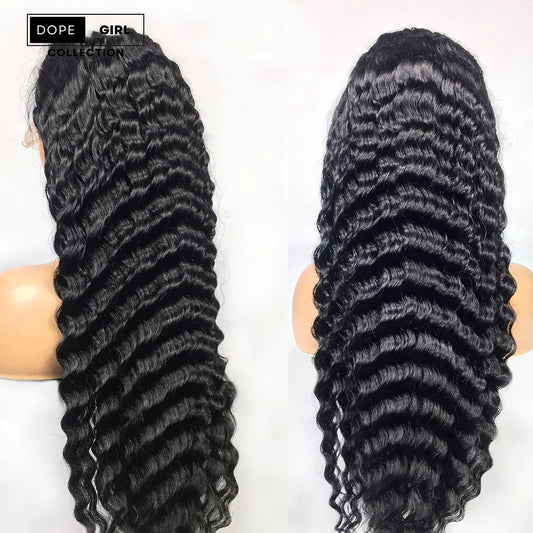 Deep Wave Wig Transparent Lace